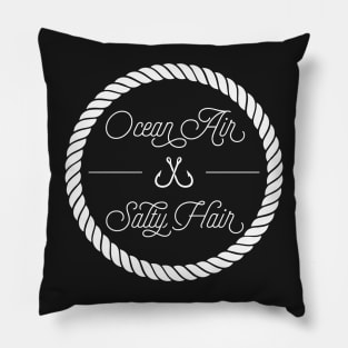 Ocean Air Salty Hair || Newfoundland and Labrador Clothing & Shirts Pillow