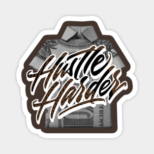 Hustle Harder Palomino Retro Sneaker Magnet