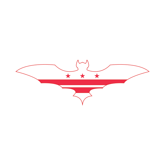 Washington, D.C. Bat Flag by Wickedcartoons