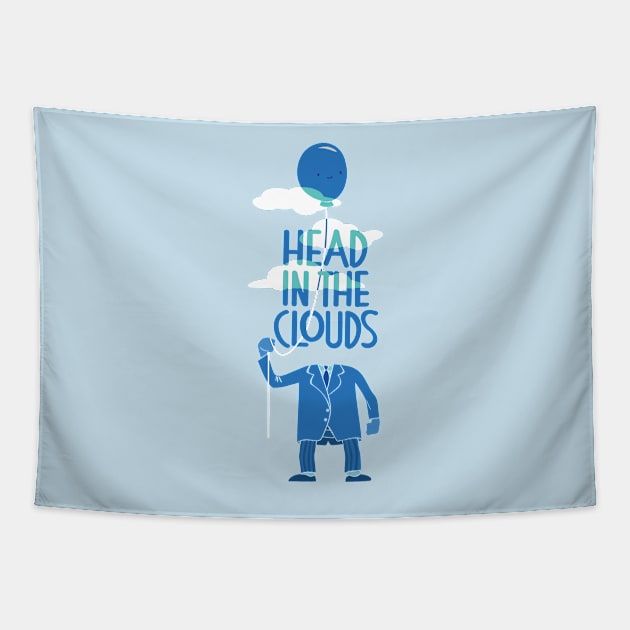 Head in the clouds Tapestry by weoos_02