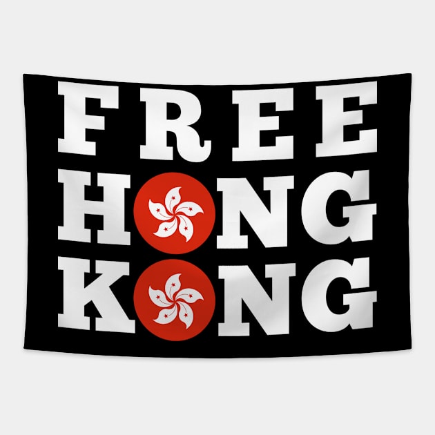 FREE HONG KONG Tapestry by giovanniiiii