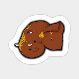 Ganesha : Ekdanta (Color) Magnet