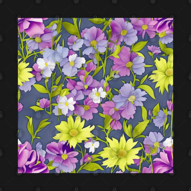 Floral pattern background by Russell102