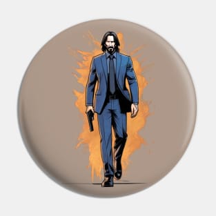 john wick - Comic book style Pin