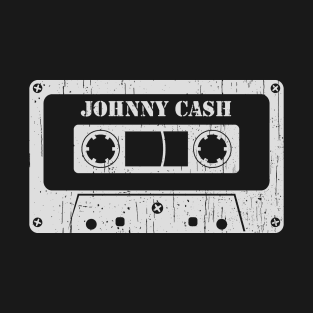 Johnny Cash - Vintage Cassette White T-Shirt
