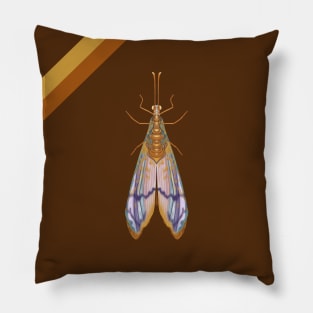 Colorful butterfly digital drawing Pillow