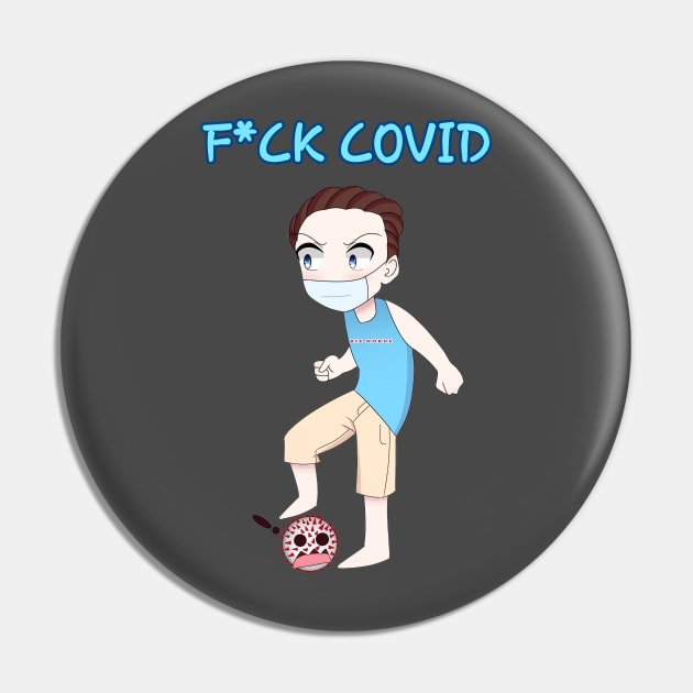 F*ck Covid Charity Shirts Pin by ZBTV Merch