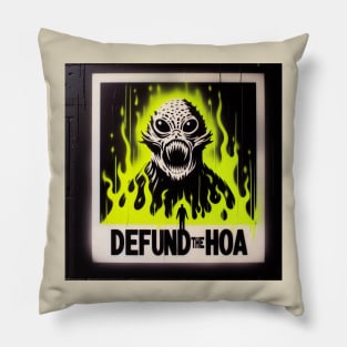 Defund the HOA Pillow