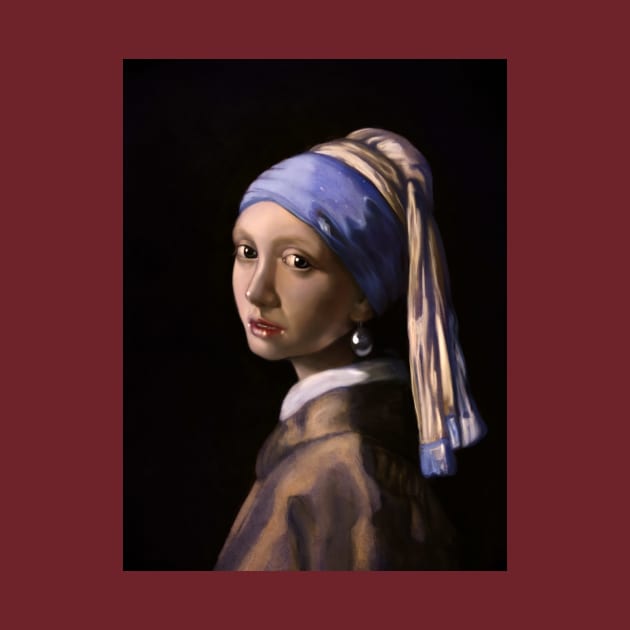 Girl with a pearl earring by Artofokan