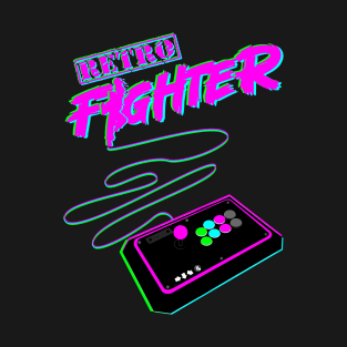 RETRO FIGHTER-PINK T-Shirt