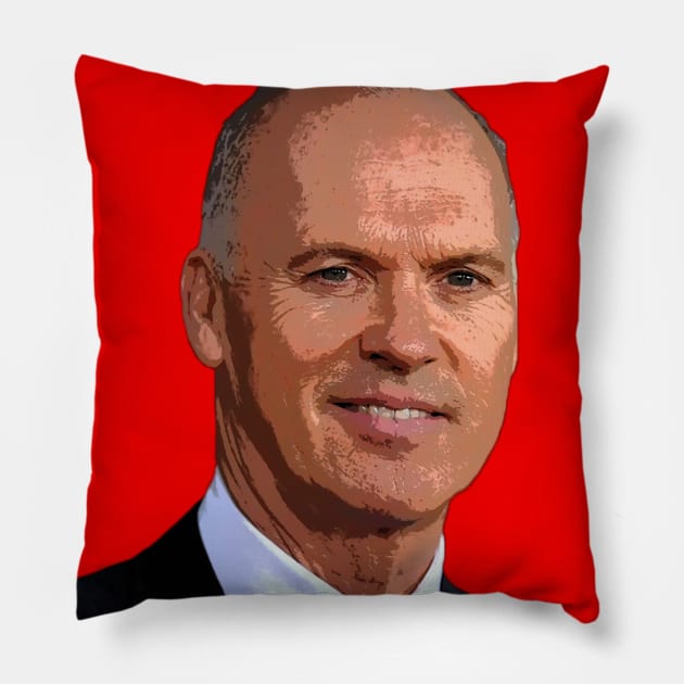 michael keaton Pillow by oryan80