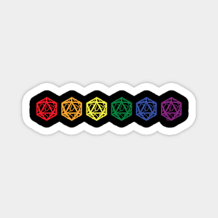 d20 pride Magnet