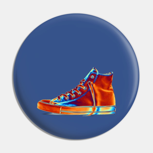 Red Holo Sneaker Pin by dinaaaaaah