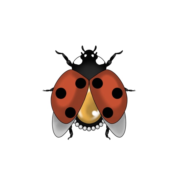 Ladybug Gemstone by NicoleHarvey