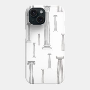 Acient columns pattern Phone Case