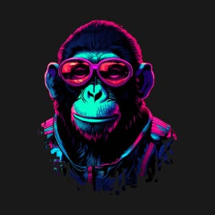 Digitally Distressed Space Chimp T-Shirt