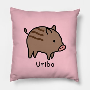 "Boar Piglet" in Japanese、Uribo Pillow