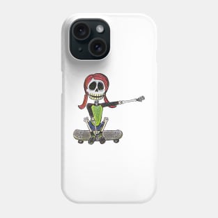 Lively Bones Skater Girl Phone Case