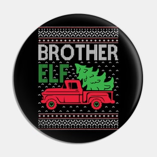 Brother Elf ugly Christmas sweate Pin