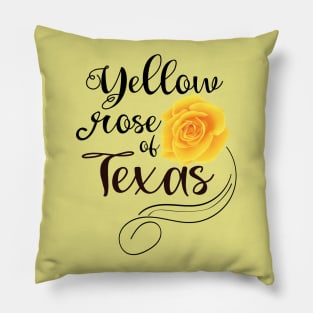 Yellow Rose of Texas Pillow