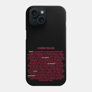 Chess Rules Phone Case