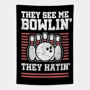 Funny Bowling and Rap Music Parody: They See Me Bowlin' Tapestry