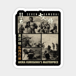 Seven Samurai Fanart Design Magnet