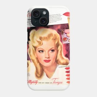 Red Majesty Lipstick Ad Phone Case