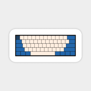 Mechanical Keyboard - Alpine F1 Team Colour Scheme Magnet