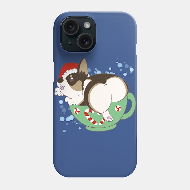 Peppermint Mocha Pup Phone Case by SharpieSam