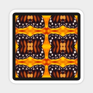 Orange and Black Monarch Butterfly Pattern 10 Magnet
