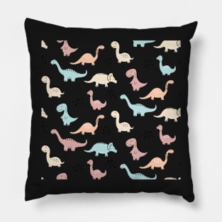 Colorful Dinosaurs Pillow