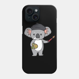 Koala - with paint and brush Phone Case
