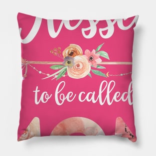 Women Blessed Mom Floral Mom Mothers Day Gift Pillow