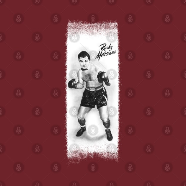 Undefeated Boxing Champion Rocky Marciano tee by pencilartist