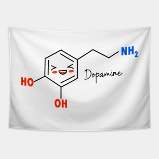 Dopamine Funny &amp; Dope Meme Chemical Structure Tapestry