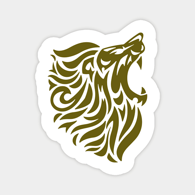 African Lion Magnet by Senzsiafrica