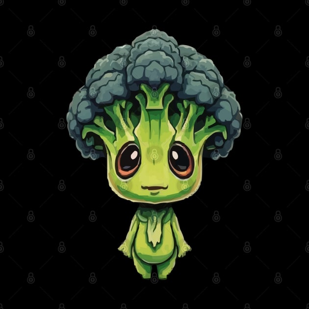 Cute Broccoli Alien by Art-Jiyuu
