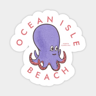 Ocean Isle Beach, NC Summertime Vacationing Octopus Magnet