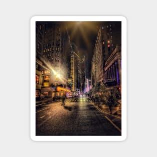 Manhattan at Night, Garment District, New York City Magnet