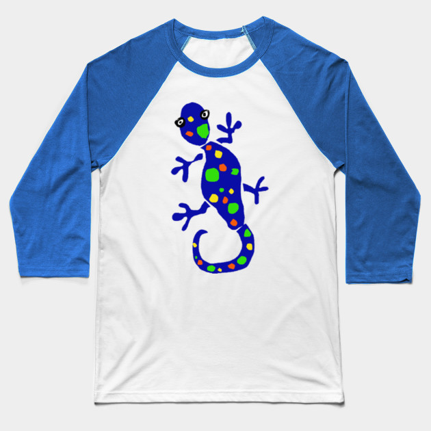 fun artistic colorful salamander art salamander baseball t shirt