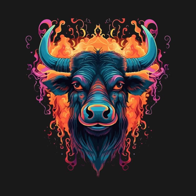 Water Buffalo Halloween by JH Mart