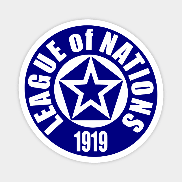 World History League of Nations Logo First World War World Peace Organization Woodrow Wilson Fourteen Points United Nations Magnet by Yesteeyear