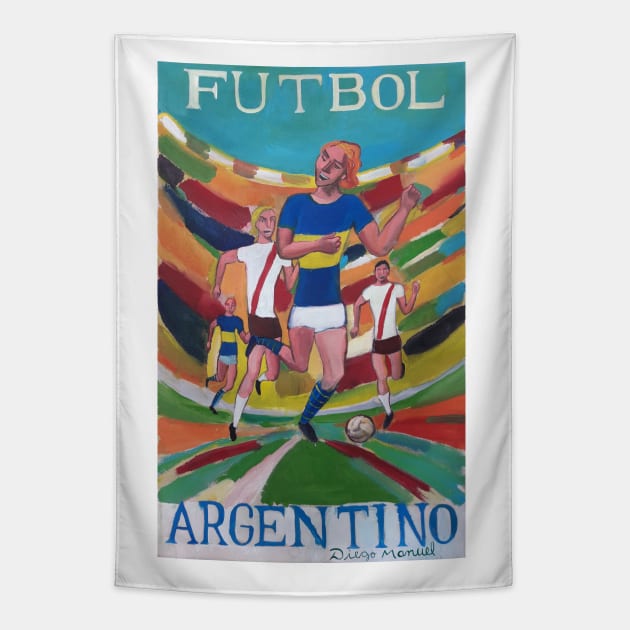 Argentine soccer Tapestry by diegomanuel