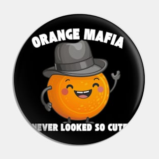 Orange Fruit Illustration Pin