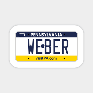 Pennsylvania Weber Grill vanity license plate Magnet