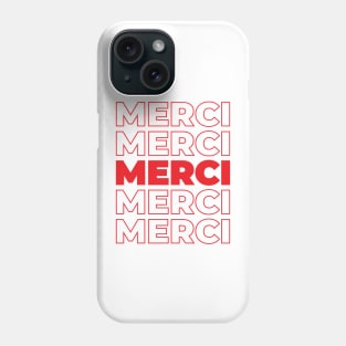 Thank You (French) Phone Case