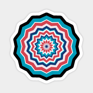 Retro Hippie Radial Magnet