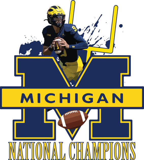 Awesome Michigan National Champions Design Kids T-Shirt by AqlShop