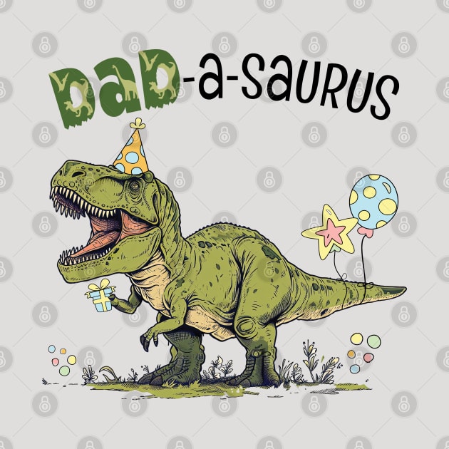 Dad-A-Saurus T-Rex Dinosaur Birthday Party by figandlilyco